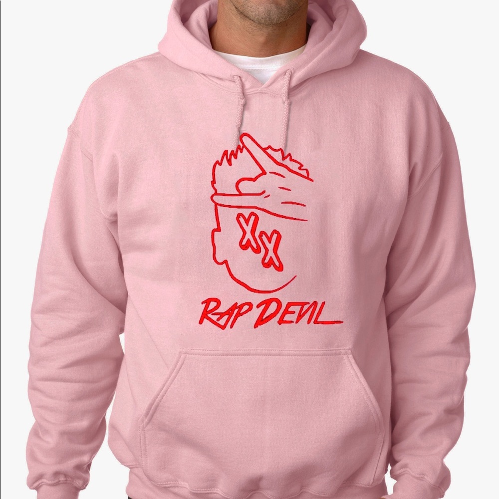 MGK rap devil Light Pink Hoodie - Unisex Hoodie